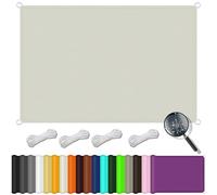 Tenda parasole rettangolare di alta qualità, 4,5 x 7 m, 98% protezione dai raggi UV, durevole poliestere PES, resistente alle intemperie, perfetta per giardino, patio, balcone, colore avorio