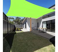 Tenda parasole rettangolare di alta qualità, 4 x 6 m, per patio e giardino, protezione dai raggi UV, impermeabile, elegante baldacchino giallo-verde per una maggiore vita all'aperto