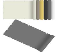 Tenda parasole rettangolare, dimensioni personalizzate, 105 x 235 cm, colore grigio chiaro, con corde fisse, per patio, balcone, esterni, protezione dai raggi UV, resistente alle intemperie