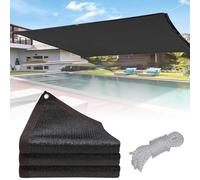 Tenda parasole rettangolare e quadrata, da 2 a 4 x 5 m, protezione dai raggi UV, con occhielli, per serre e piante (8 x 19 m)