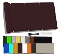 Tenda parasole rettangolare impermeabile, 1,8 x 4 m, protezione UV al 98%, per esterni, giardino, patio, terrazza, feste, colore bordeaux, soluzione perfetta per parasole