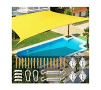 Tenda parasole rettangolare, impermeabile, 2 x 4 x 5 m, protezione UV al 98%, per patio e cortile, include kit di fissaggio per una facile installazione, copertura perfetta per pergolati