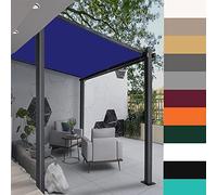 Tenda parasole rettangolare impermeabile, 3 x 3 m, per giardino, balcone e serra, protezione per la privacy, resistente ai raggi UV, copertura esterna