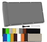 Tenda parasole rettangolare, impermeabile, 3 x 3 m, protezione UV al 95%, per patio e giardino, include 1 corda da 1 m (blu)