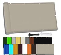 Tenda parasole rettangolare, impermeabile, 3 x 5 m, protezione UV al 95%, per giardino e patio, include 1 corda da 1 m (blu)