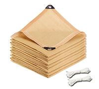 Tenda parasole rettangolare impermeabile con occhielli 95% protezione UV per giardino, patio, balcone, padiglione esterno, serra, ideale per cortile