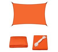 Tenda parasole rettangolare, impermeabile, in tessuto Oxford, resistente ai raggi UV, antivento, per esterni, per patio, giardino e terrazza (3 x 4 m, grigio)