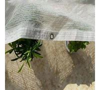 Tenda parasole rettangolare, impermeabile, in tessuto resistente ai raggi UV, per serre, pollai, piante e pomodori, 6 x 12 m, telo ombreggiante con occhielli (50% ombra)