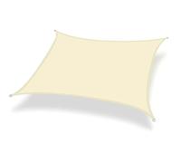 Tenda parasole rettangolare, in materiale traspirante, con protezione UV al 95%, impermeabile, resistente al vento e alla polvere, ideale per giardino, patio, balcone, spazi esterni