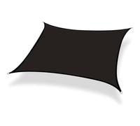 Tenda parasole rettangolare, in tessuto traspirante, con protezione UV al 95%, impermeabile, per giardino, patio, balcone, esterni, protezione da vento e polvere