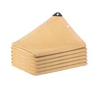 Tenda parasole rettangolare, protezione UV al 95%, con corde, per giardino, terrazza, balcone, campeggio, pergola, 5 x 5 m, soluzione ombreggiante per esterni