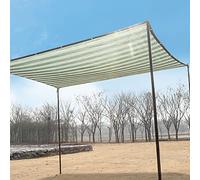 Tenda parasole rettangolare, resistente ai raggi UV in HDPE, per giardino, cortile e patio, design a strisce, 4 x 4 m, facile installazione