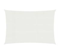 Tenda parasole rettangolare resistente ai raggi UV per esterni, 6 volte resistente alla muffa, per patio, giardino, terrazza, baldacchino bianco traspirante per protezione solare
