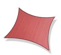 Tenda parasole rettangolare, resistente, blocco UV al 95%, per esterni, con angoli rinforzati e anelli a D in acciaio inossidabile, per patio, terrazza, protezione del prato (5 x 6 m)