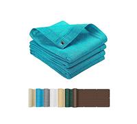 Tenda parasole rettangolare, traspirante, 2 x 3,5 m, protezione UV, con corde da 1 x 5 m, per patio, balcone e giardino, colore: blu cielo