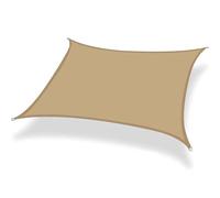 Tenda parasole rettangolare, traspirante, 95% protezione dai raggi UV, impermeabile, per giardino, patio, balcone, resistente al vento e alla polvere, in tessuto