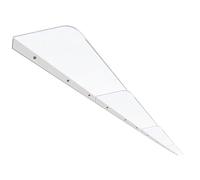 Tenda parasole trasparente impermeabile resistente ai raggi UV in policarbonato per veranda e patio, 410 cm, baldacchino esterno per protezione dalla pioggia e protezione solare.
