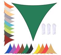 Tenda parasole triangolare 4,5 x 4,5 m, impermeabile, per esterni per patio e giardino, protezione UV 90%, con occhielli, perfetta per protezione solare e soggiorno all'aperto