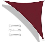 Tenda parasole triangolare, 5 x 5 x 5 m, protezione UV, impermeabile, ideale per giardino, patio, balcone, parasole per rilassarsi e divertirsi all'aperto