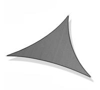 Tenda parasole triangolare, con protezione UV, traspirante e impermeabile, con fili e cordini, ideale per balcone, giardino, patio, campeggio (7,5 x 5 x 7,1 m)