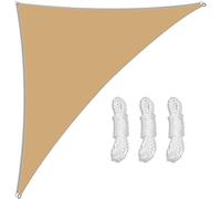 Tenda parasole triangolare destra impermeabile, 4 x 5,8 m, per patio e giardino, protezione dai raggi UV, traspirante, con corda, per attività all'aperto