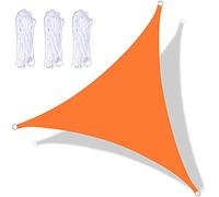 Tenda parasole triangolare impermeabile, 3,5 x 3,5 m, per esterni, protezione UV per giardino, terrazza, piscina, con accessori perfetti per rilassarsi e vivere all'aperto.