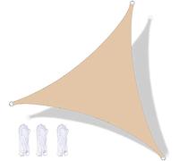 Tenda parasole triangolare impermeabile, 4 x 4 x 4 m, per giardino, patio e campeggio, resistente alle intemperie, protezione solare per la casa e il tempo libero