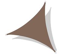 Tenda parasole triangolare impermeabile, 5 x 5 m, per esterni, patio, balcone, giardino, con corda e kit di montaggio, protezione UV per cortili e ponti