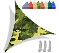Tenda parasole triangolare impermeabile, 5 x 5 x 7,1 m, protezione UV al 98%, ideale per esterni, patio, giardino, campeggio e cortile