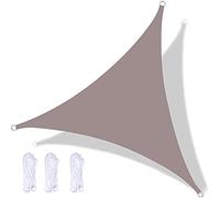 Tenda parasole triangolare impermeabile, 6 x 6 x 6 m, per esterni, resistente ai raggi UV, perfetta per patio e giardino, migliora lo spazio abitativo all'aperto