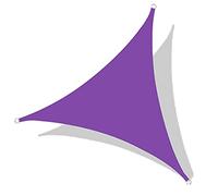 Tenda parasole triangolare impermeabile, 6 x 6 x 6 m, per patio, balcone e giardino, include corda e kit di montaggio, protezione UV, perfetta per l'ombra del cortile
