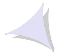 Tenda parasole triangolare, impermeabile, 6 x 6 x 6 m, per patio, balcone e giardino, protezione dai raggi UV, con corde e kit di installazione, perfetta per l'ombra del cortile