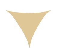 Tenda parasole triangolare impermeabile, con occhielli, 2/3/4/5 m, colorata, protezione dai raggi UV, per balcone, campeggio, patio, durevole, resistente al vento e alle intemperie (3 x 3 x 3 m, cachi