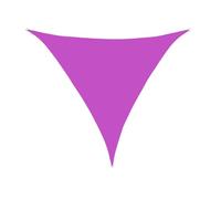 Tenda parasole triangolare impermeabile, con occhielli, colore scuro, protezione dai raggi UV, per balcone, giardino, patio, campeggio, durevole e resistente alle intemperie (viola, 6 x 6 x 6 m)