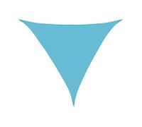 Tenda parasole triangolare impermeabile con occhielli, minimalista, protezione dai raggi UV, per balcone, giardino, campeggio, resistente alle intemperie (6 x 6 x 6 m, blu)