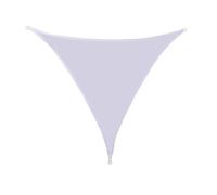 Tenda parasole triangolare impermeabile, con occhielli, minimalista, protezione dai raggi UV, per balcone, giardino o campeggio, durevole e resistente alle intemperie (6 x 6 x 6 m, bianco)