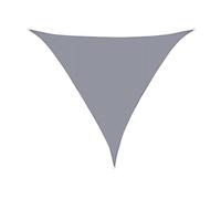 Tenda parasole triangolare impermeabile, con occhielli, minimalista, protezione dai raggi UV, per balcone, campeggio, giardino e patio, durevole e resistente alle intemperie (2 x 2 x 2 m, grigio)