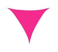 Tenda parasole triangolare impermeabile, con occhielli, minimalista, protezione UV per balcone, giardino e campeggio, resistente alle intemperie (6 x 6 x 6 m, rosso rosa)