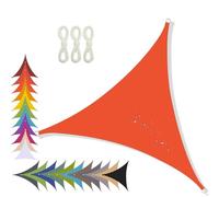 Tenda parasole triangolare impermeabile con protezione UV al 95%, ideale per balcone, patio, giardino, uso esterno, tela resistente (6 x 6 x 6 m)