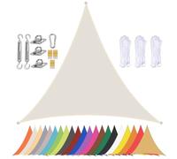 Tenda parasole triangolare, impermeabile, per giardino e patio, protezione UV al 90%, durevole, con occhielli, 2 x 2 x 2 m, perfetta per la protezione solare