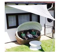 Tenda parasole triangolare, in poliestere resistente ai raggi UV, per giardino, patio, piscina e posto auto coperto, soluzione ombreggiante per esterni per la massima protezione solare