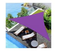 Tenda parasole triangolare, in tessuto Oxford impermeabile, per giardino, patio, balcone, protezione dai raggi UV, per esterni, colore viola, 1,5 m
