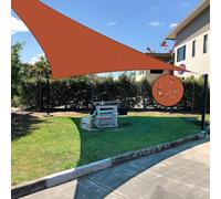Tenda parasole triangolare personalizzabile, 33 x 3 x 48 cm, impermeabile, per patio, giardino e posto auto coperto, protezione UV al 98%, resistente all'acqua, perfetta per il relax in giardino