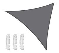 Tenda parasole triangolare, protezione UV al 98%, impermeabile, per esterni, patio, giardino e cortile, 2 x 2 x 2 m, colore beige, ideale per proteggere dal sole e rilassarsi.