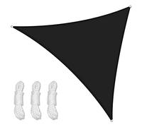 Tenda parasole triangolare, protezione UV al 98%, impermeabile, per esterni, patio, giardino e cortile, colore nero, ideale per proteggere dal sole e il tempo libero all'aperto.