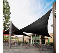 Tenda parasole triangolare resistente di alta qualità, baldacchino impermeabile per garage e patio, protezione UV esterna, elegante nero, 30 x 30 x 30 cm, perfetta per giardino e cortile