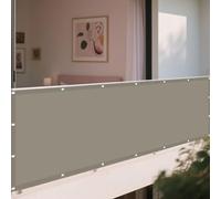 Tenda Parasole Vela Ombreggiante 140 x 280 cm Protezione UV 98% Copertura Antipolvere Protezione Solare Antivento con Corda Libera per Giardino e Terrazza, Piscina, Cachi