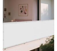 Tenda Parasole Vela Ombreggiante 335 x 440 cm Protezione UV 98% Copertura Antipolvere Protezione Solare Antivento con Corda Libera per Giardino e Terrazza, Piscina, Bianco