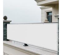 Tenda Parasole Vela Ombreggiante 70 x 130 cm 98% Protection Contre Les Rayons UV Rete Ombreggiante con Occhielli Tenda a Vela per Esterni per Giardino, Balcone, Bianco