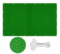 Tenda parasole verde scuro, 2,8 x 2,8 m, rettangolare, per esterni, patio, giardino e cortile, rete traspirante, protezione dai raggi UV, perfetta per terrazze e piscine